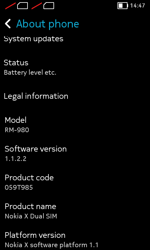 Nokia X Software Platform